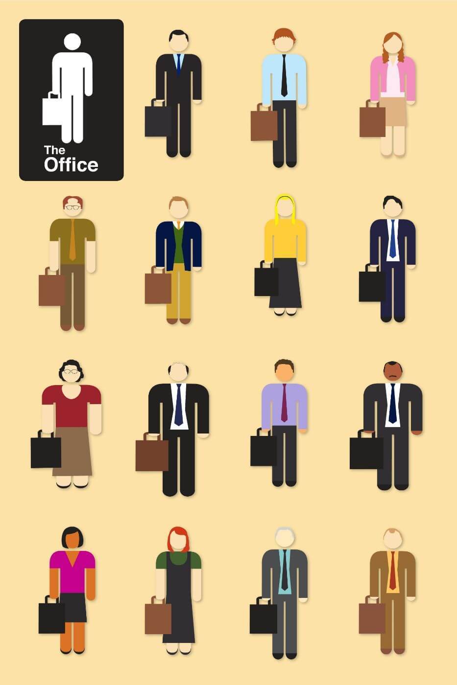 The Office - TV Show Collection - Art Prints by Tallenge Store | Buy  Posters, Frames, Canvas & Digital Art Prints | Small, Compact, Medium and  Large Variants