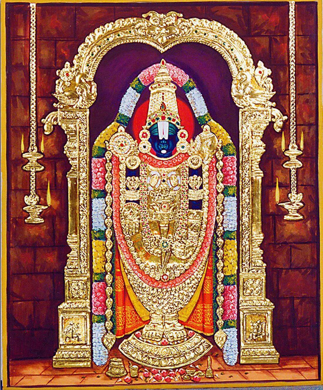 Kaliyuga Pratyaksh Daivam - Tirupati Balaji - Canvas Prints by Jai ...