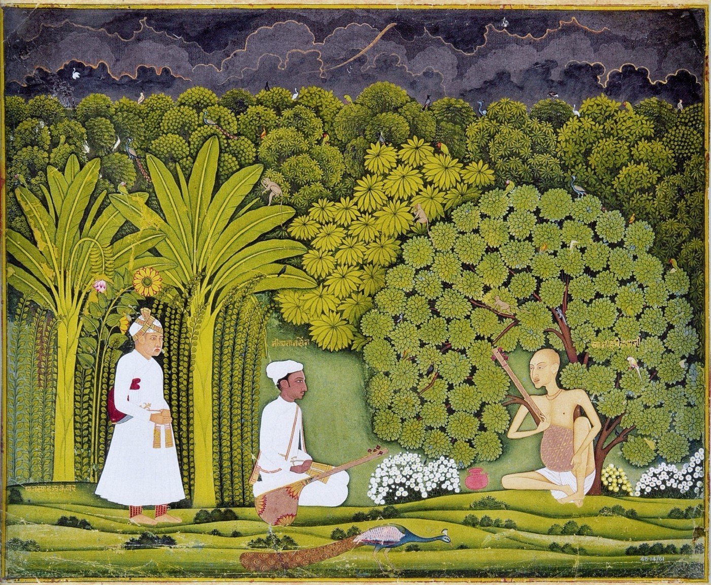 Indian Miniature Paintings - Rajput painting - Akbar And Tansen ...