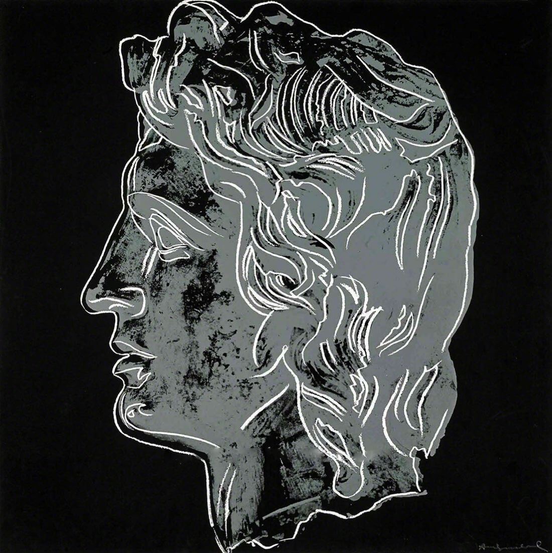 Alexander The Great - Black - Andy Warhol - Pop Art Painting - Art ...