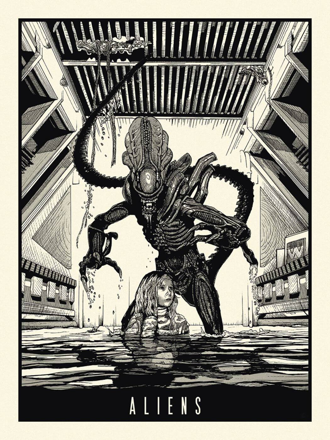 alien movie drawings