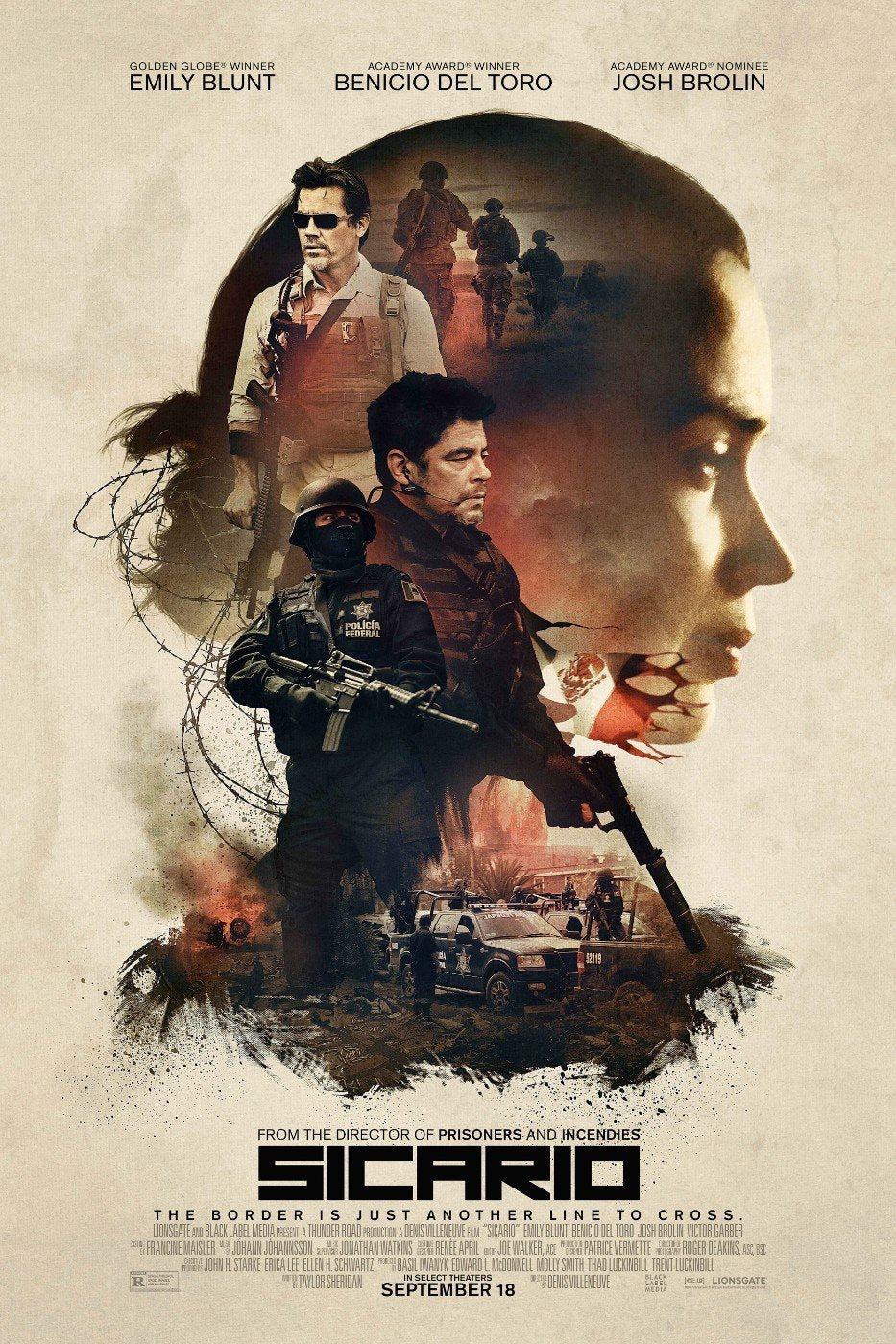 Tallenge Hollywood Collection Movie Poster Sicario Life Size Posters By Joel Jerry Buy Posters Frames Canvas Digital Art Prints Small Compact Medium And Large Variants