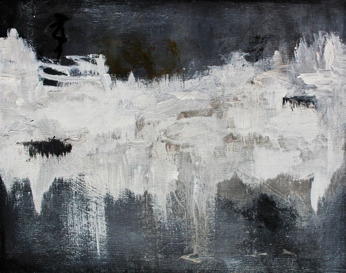 Black White And Greys - Abstract Art Painting - Large Art Prints ...