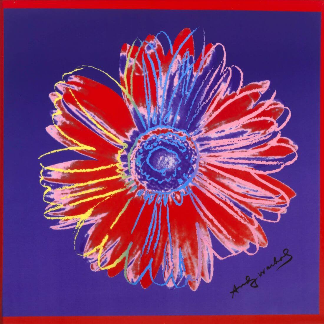 Daisy - Blue - Andy Warhol - Pop Art Painting - Posters by Andy ...