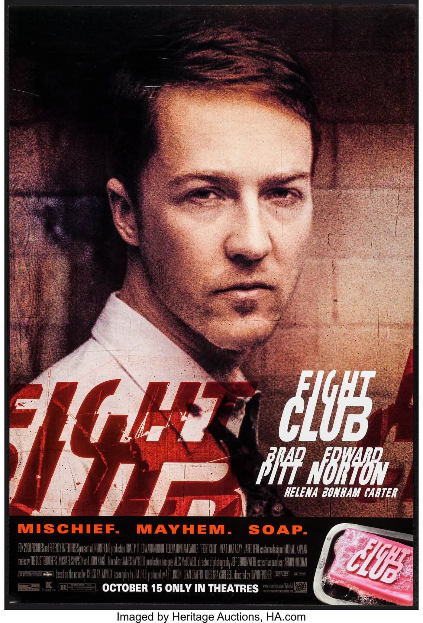 Fight Club Ed Norton Hollywood Cult Classic English Movie Poster Life Size Posters By Alice Buy Posters Frames Canvas Digital Art Prints Small Compact Medium And Large Variants