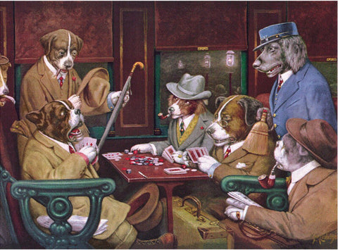 how much is the dogs playing poker painting worth