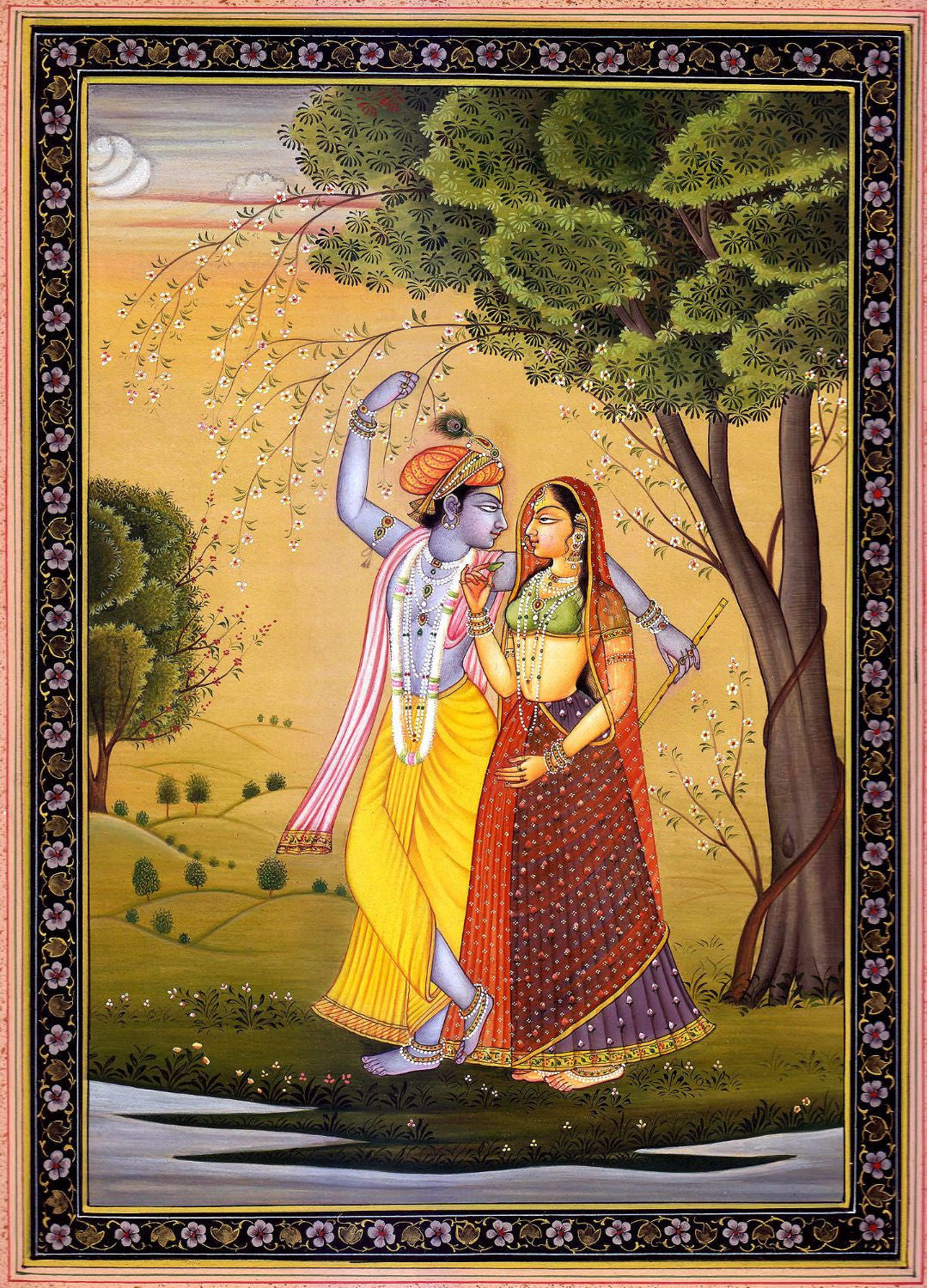 Radha Krishna in Forest - Posters by Anonymous Artist | Buy ...