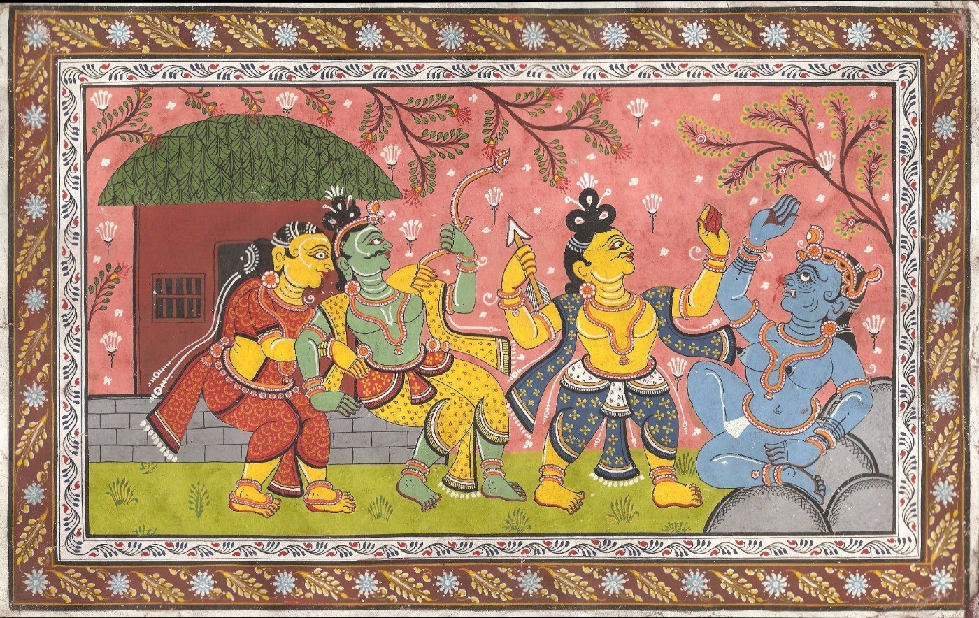 Indian Art from Ramayan - Rajasthani Painting - Ramayana Itihasas ...
