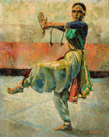 Untitled (Dancing Woman) - Canvas Prints by Ismail Gulgee | Buy Posters, Frames, Canvas &amp; Digital Art Prints | Small, Compact, Medium and Large Variants