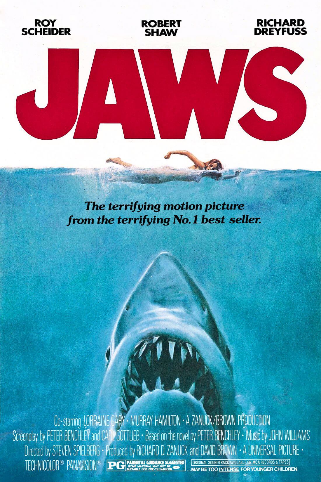 Jaws - Steven Spielberg - Hollywood Classic Action Movie Original ...