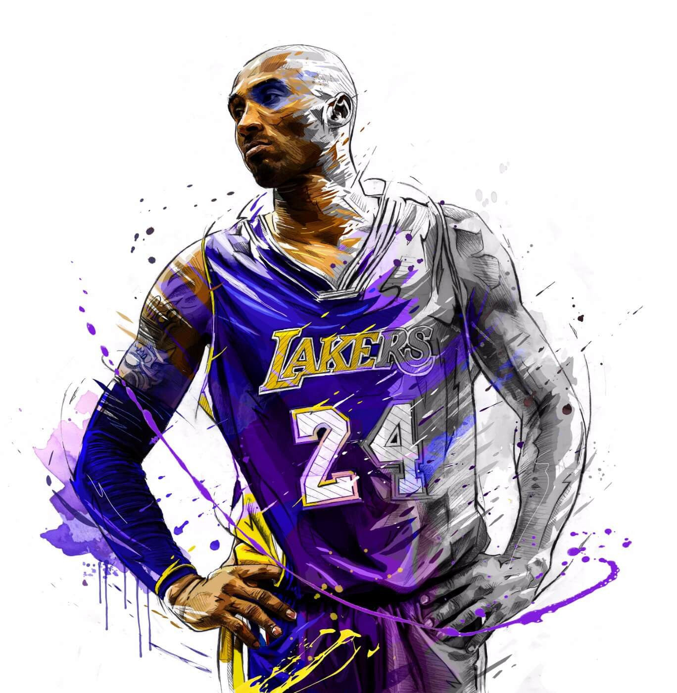 Kobe Bryant: Young Mamba Art Poster — XPayne