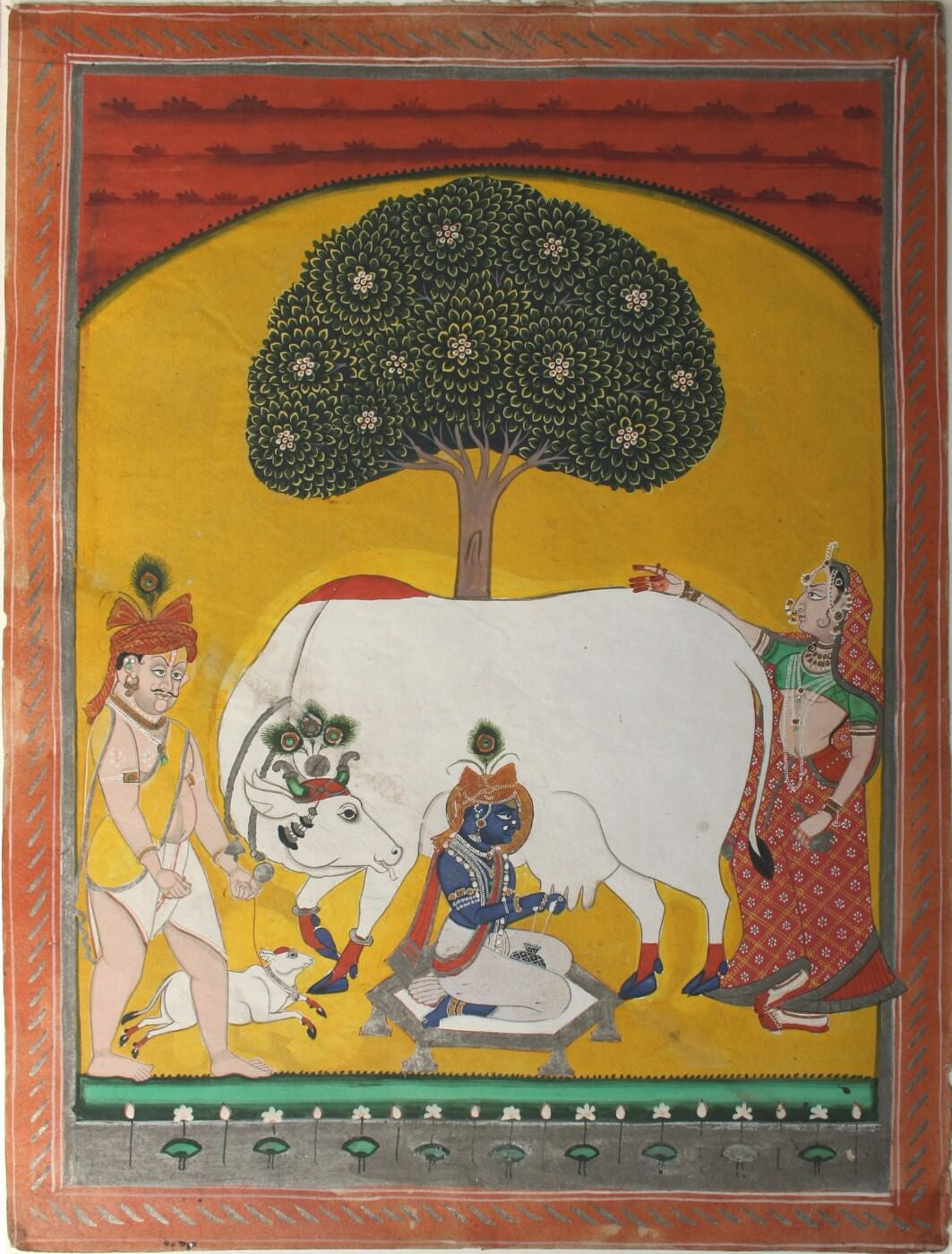 indian cow paintings