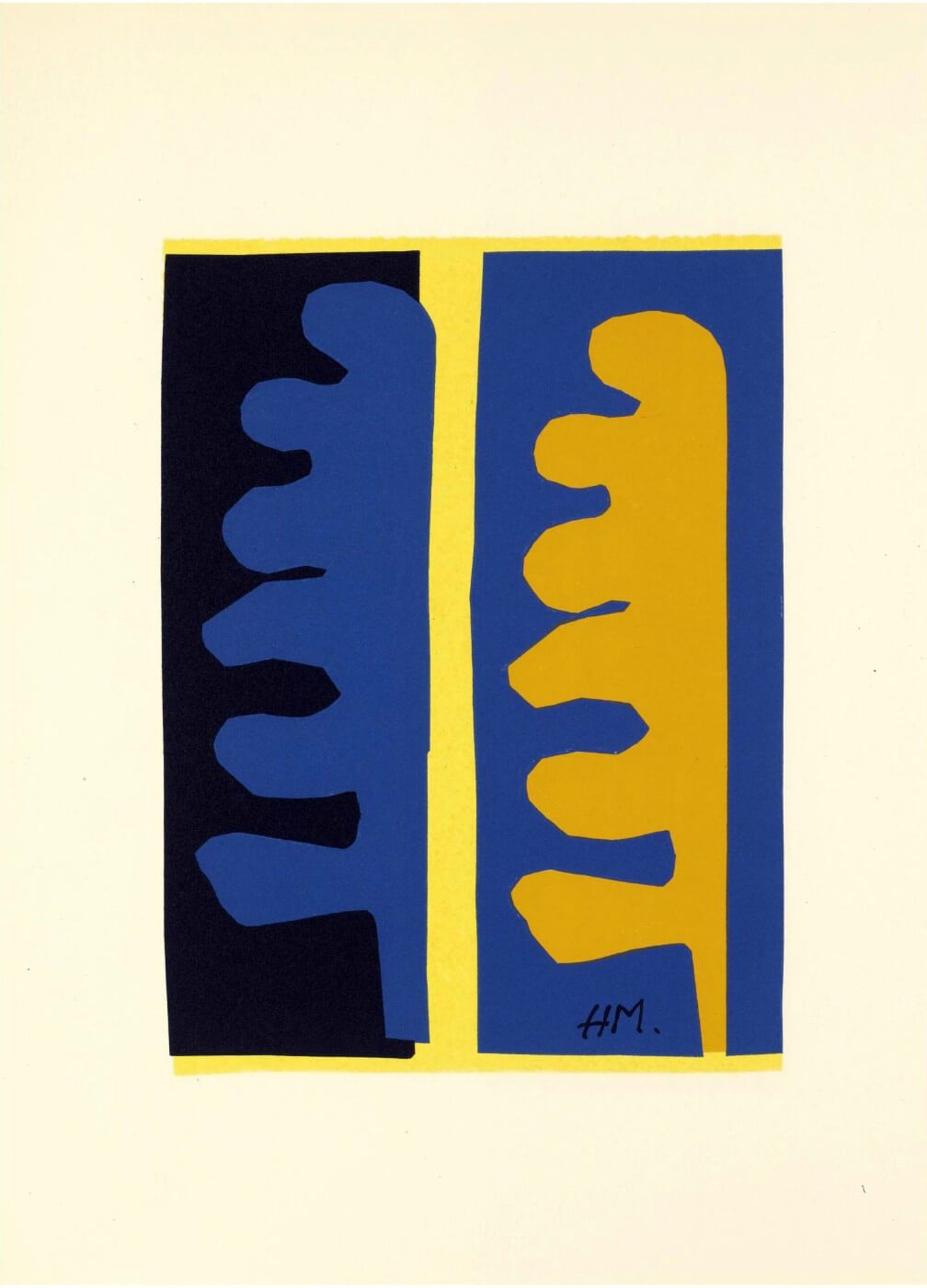black and blue matisse