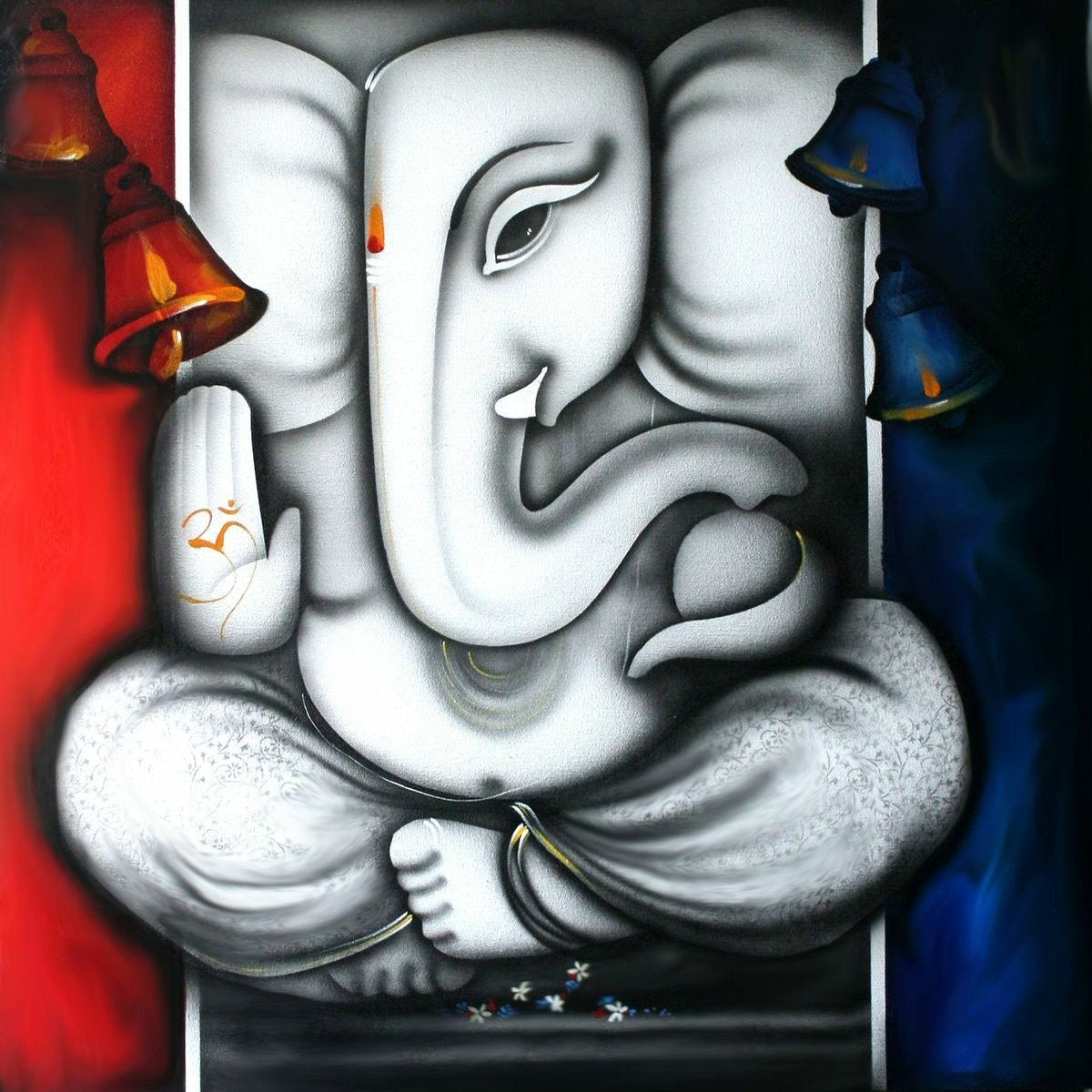 Lord Ganesha - Contemporary Painting - Canvas Prints by Raghuraman ...