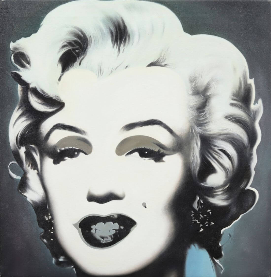 Marilyn Monroe (Monochrome) - Andy Warhol - Pop Art Masterpiece - Canvas Prints by Andy Warhol | Buy Posters, Frames, Canvas & Digital Art Prints | Small, Compact, Medium and Large