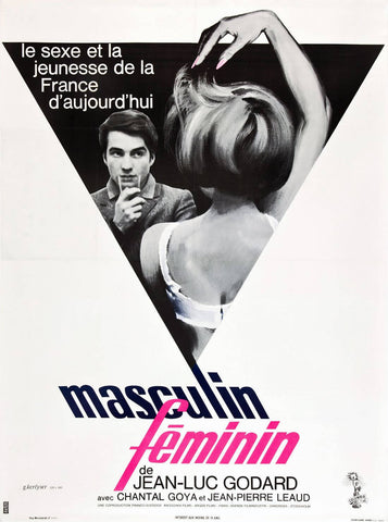 Masculin Feminin - Jean-Luc Godard - French New Wave Cinema Poster by ...