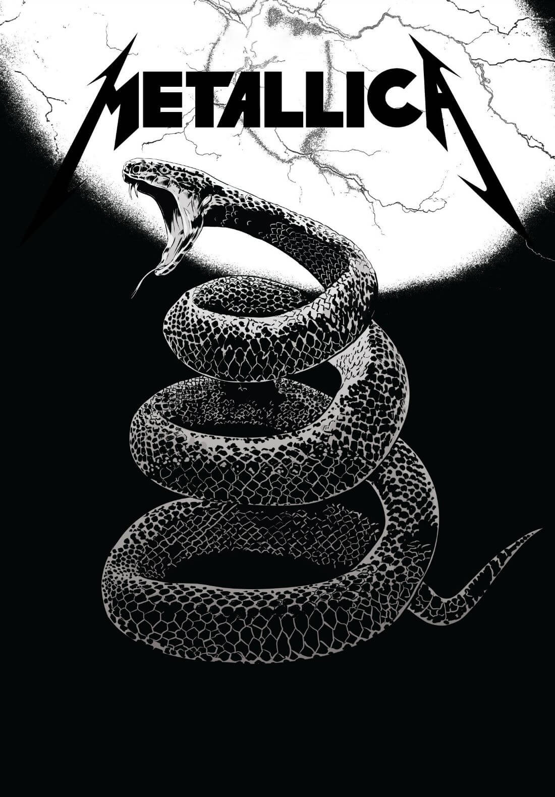 Metallica - Black Album - Rock and Metal Music Concert Poster ...