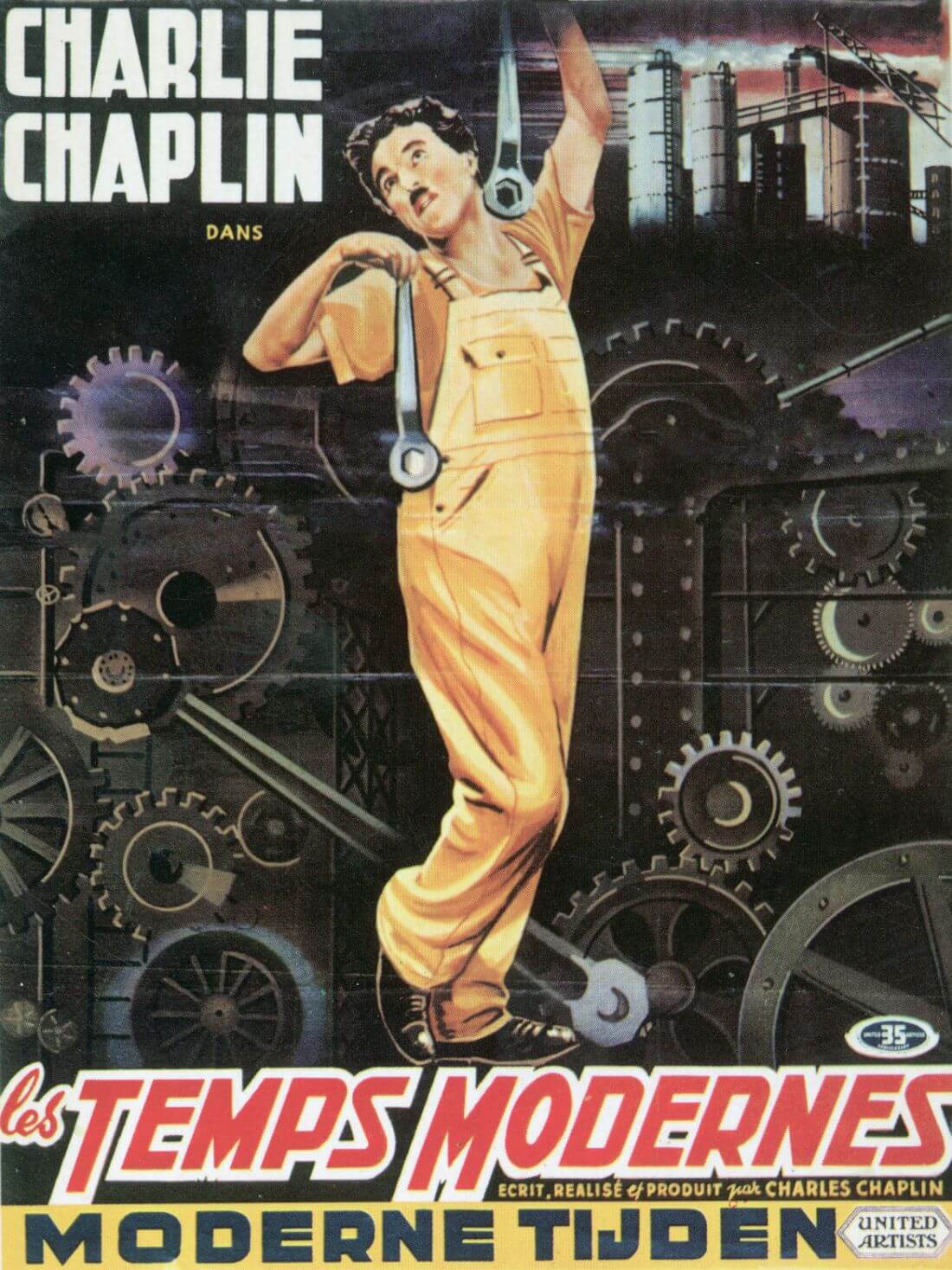 Modern Times Temps Modernes Charlie Chaplin French Release Hollwood Movie Poster Framed Prints By Jerry Buy Posters Frames Canvas Digital Art Prints Small Compact Medium And Large Variants