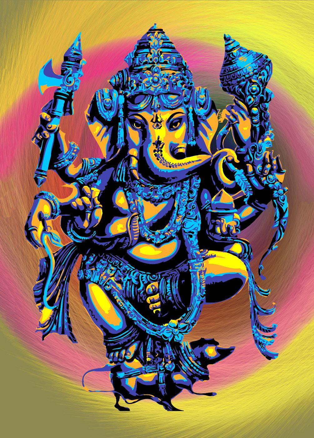 Modern Art - Mangalamurti Mahaganpati - Ganesha Painting ...