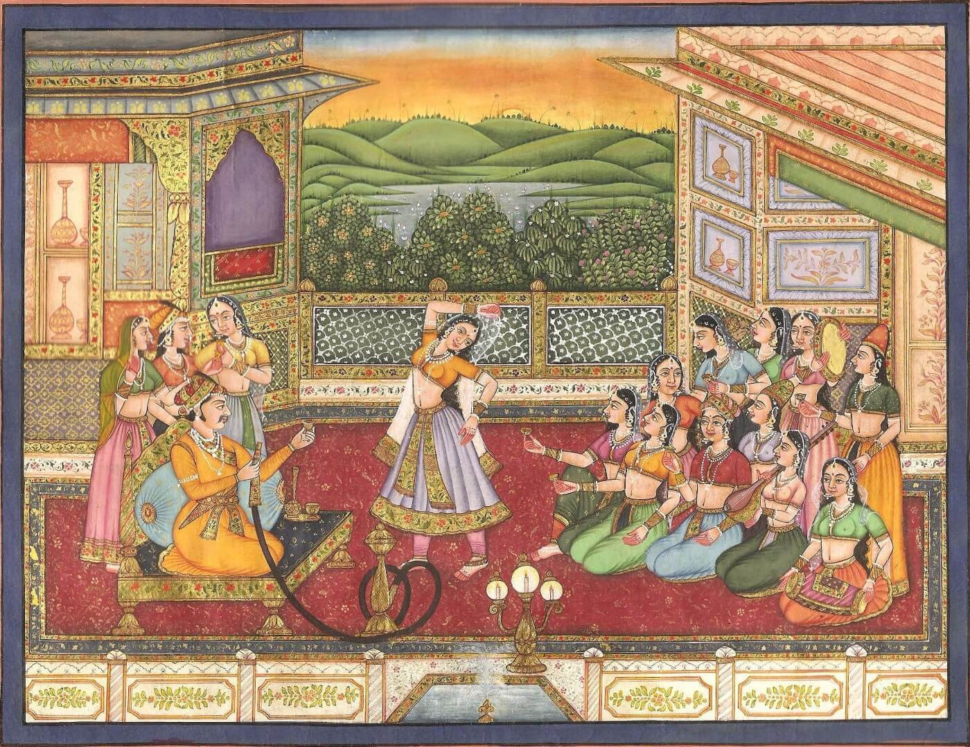 Indian Miniature Art - Mughal Painting - Evening - Art Prints by ...