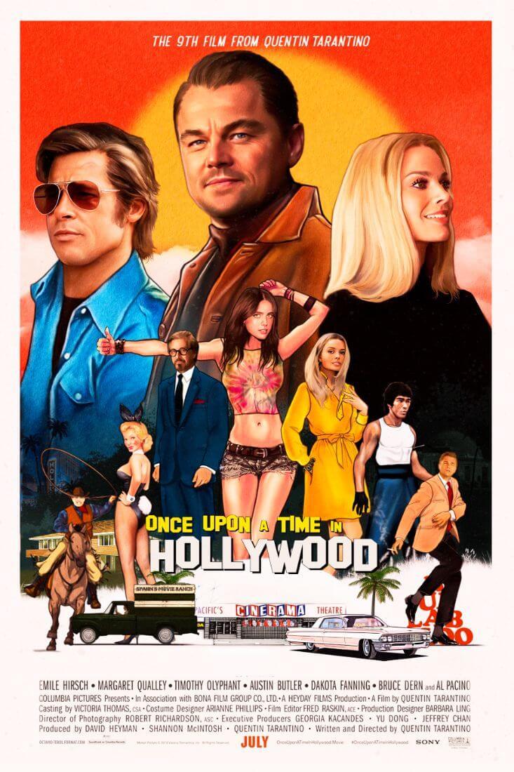 Once Upon A Time In Hollywood 9th Film Of Quentin Tarantino Movie Poster Posters By Joel Jerry Buy Posters Frames Canvas Digital Art Prints Small Compact Medium And Large Variants