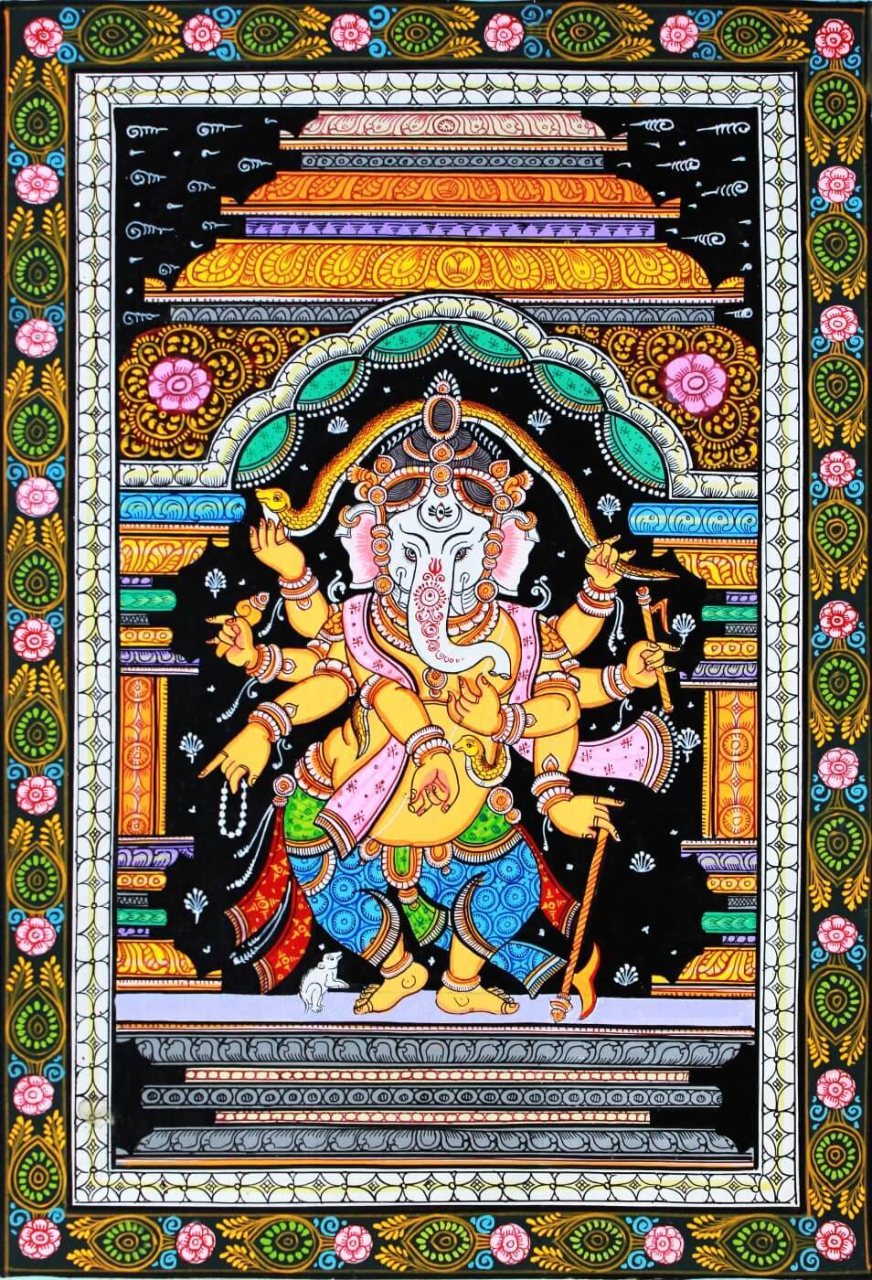 Pattachitra Lord Ganesh Painting - Art Prints by Shoba Shetty ...