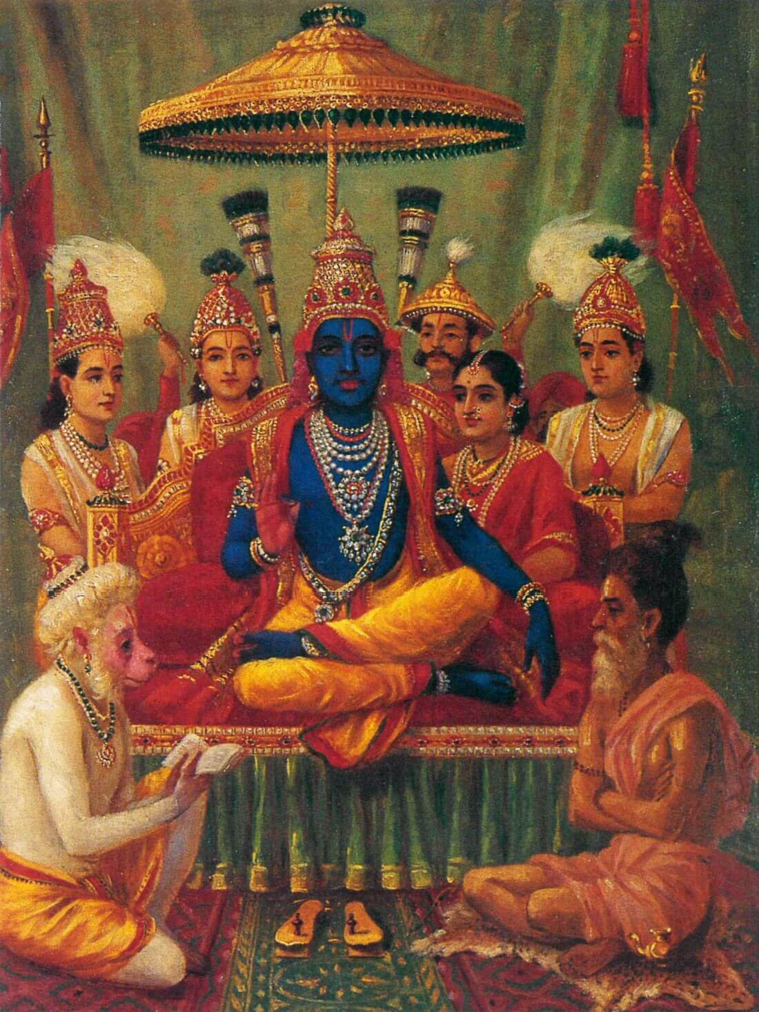 Ramapattabhishek - Coronation Of Lord Rama - Raja Ravi Varma ...