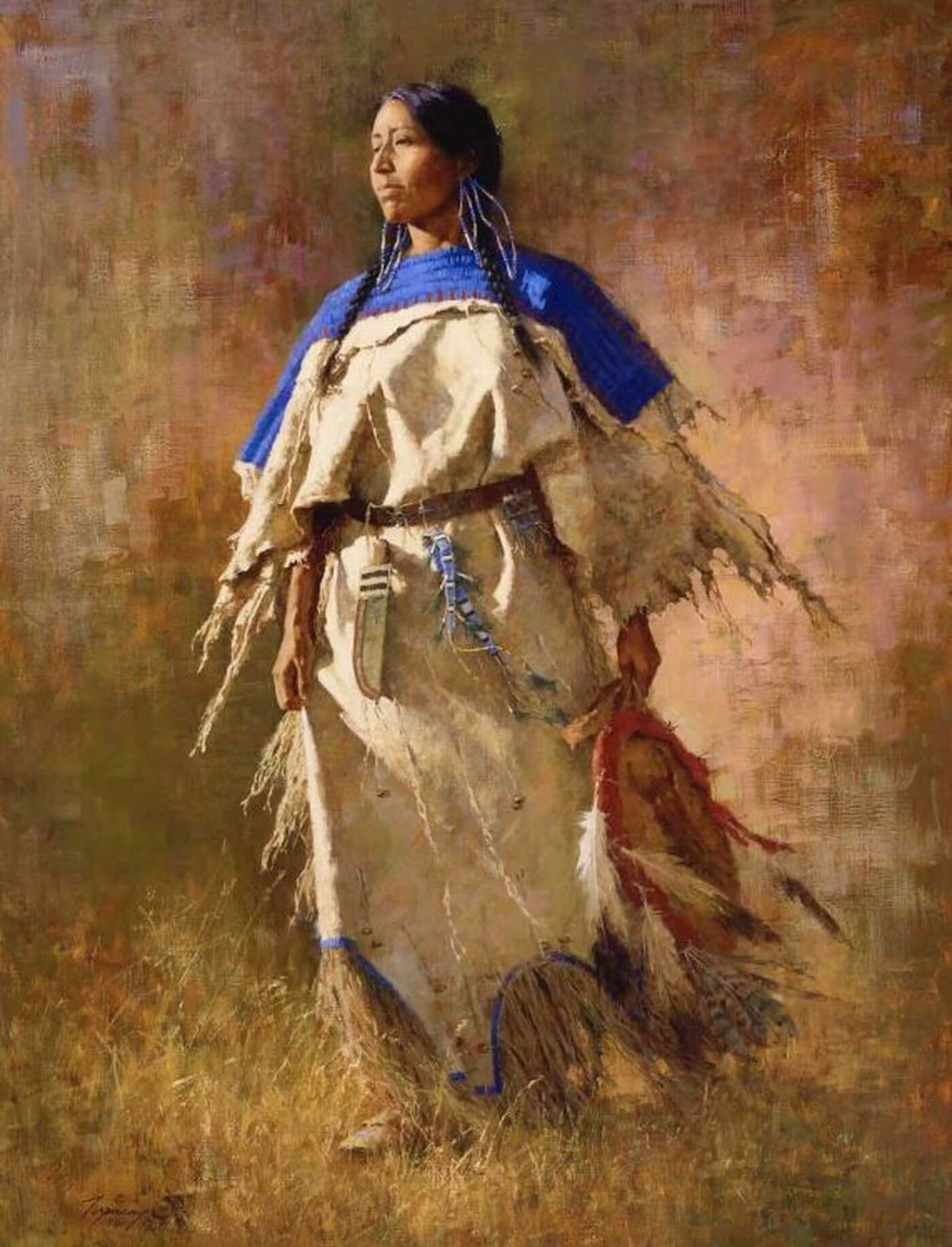 native indian women paintings