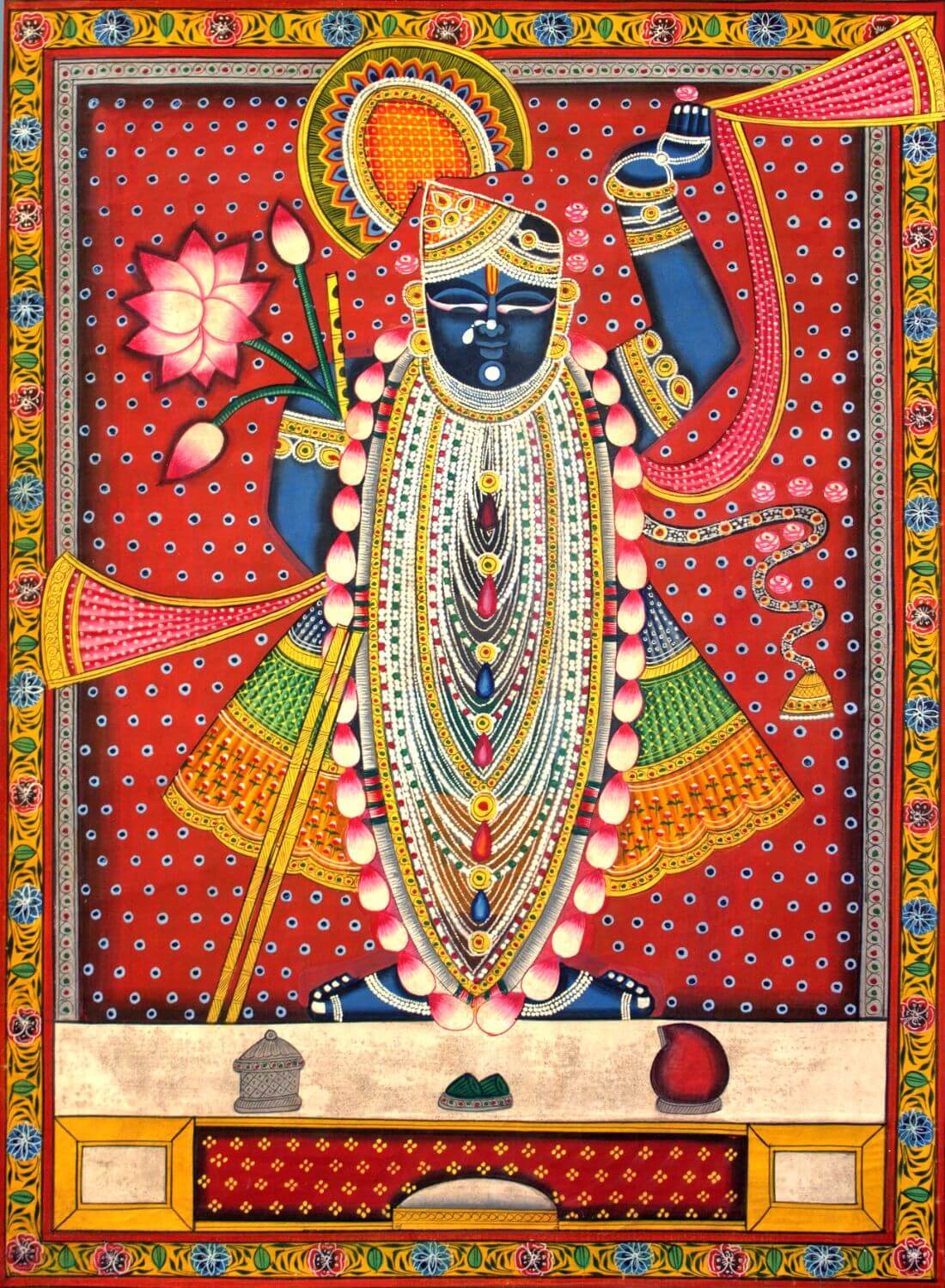 Shrinathji Rajbhog Swaroop - Pichwai Krishna Painting - Posters by ...