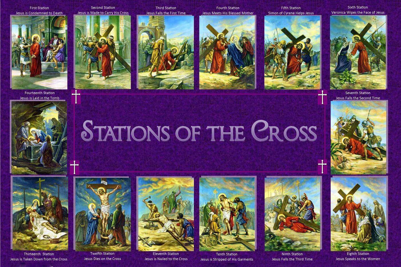 Stations of the Cross - 14 Ways Of The Cross - Via Dolorosa - Via ...