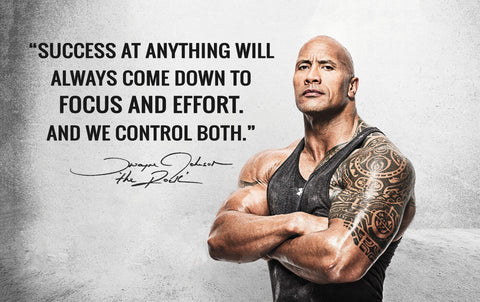 Success Focus Effort Control Dwayne The Rock Johnson Framed Prints By Tallenge Store Buy Posters Frames Canvas Digital Art Prints Small Compact Medium And Large Variants