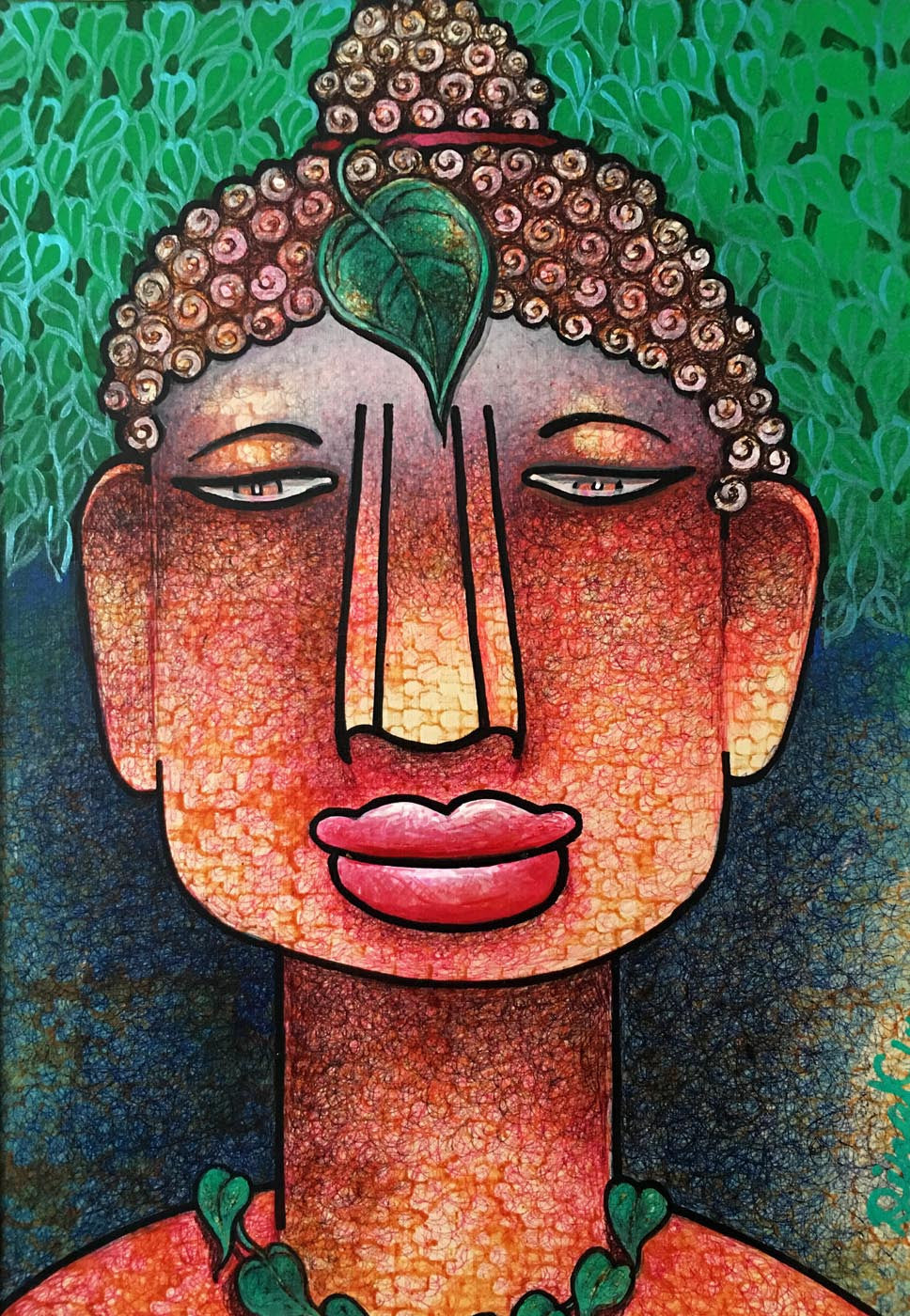 Modern Art - Buddha Painting - Canvas Prints by Aditi Musunur ...