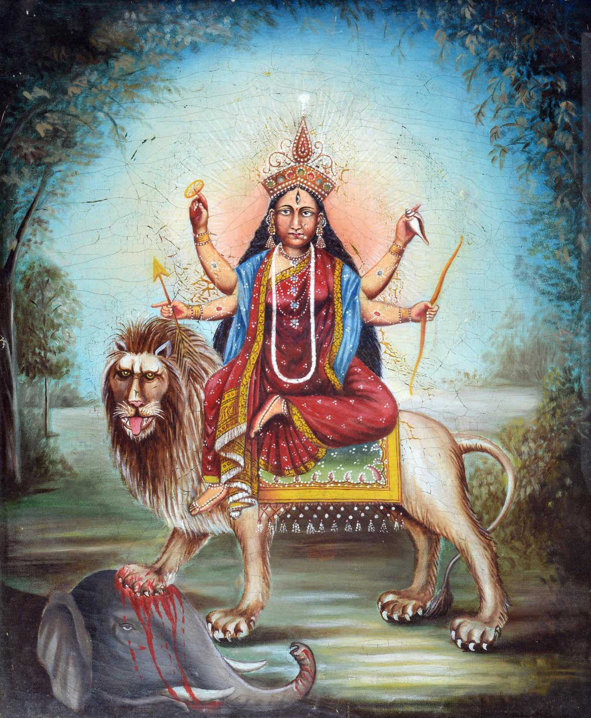 Maa Durga Painting - Art Prints by Mahesh | Buy Posters, Frames ...