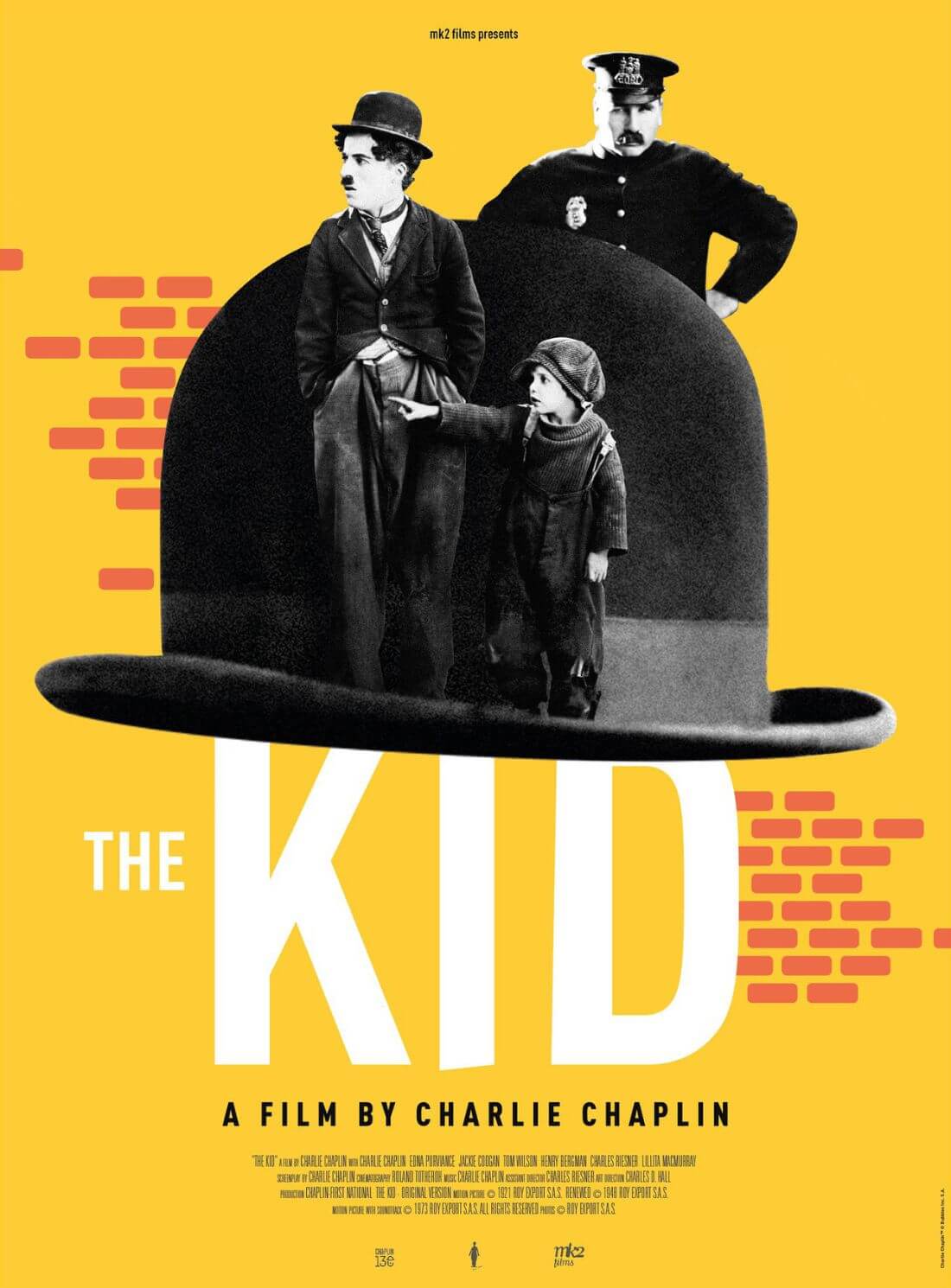 The Kid - Charlie Chaplin - Hollywood Movie Poster - Posters by ...