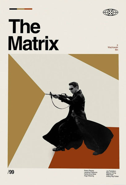 The Matrix Keanu Reeves Hollywood Sci Fci Action Movie Art Poster Art Prints By Movie 8761