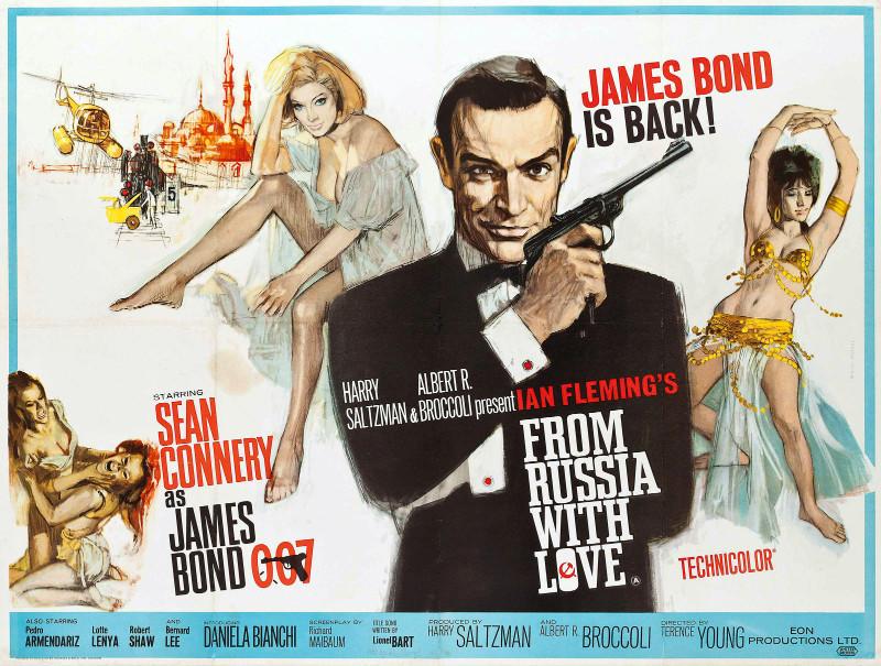 Vintage Movie Robert McGinnis Art Poster - From Russia With Love - Tallenge  Hollywood James Bond Poster Collection - Life Size Posters by Tallenge  Store | Buy Posters, Frames, Canvas &amp; Digital
