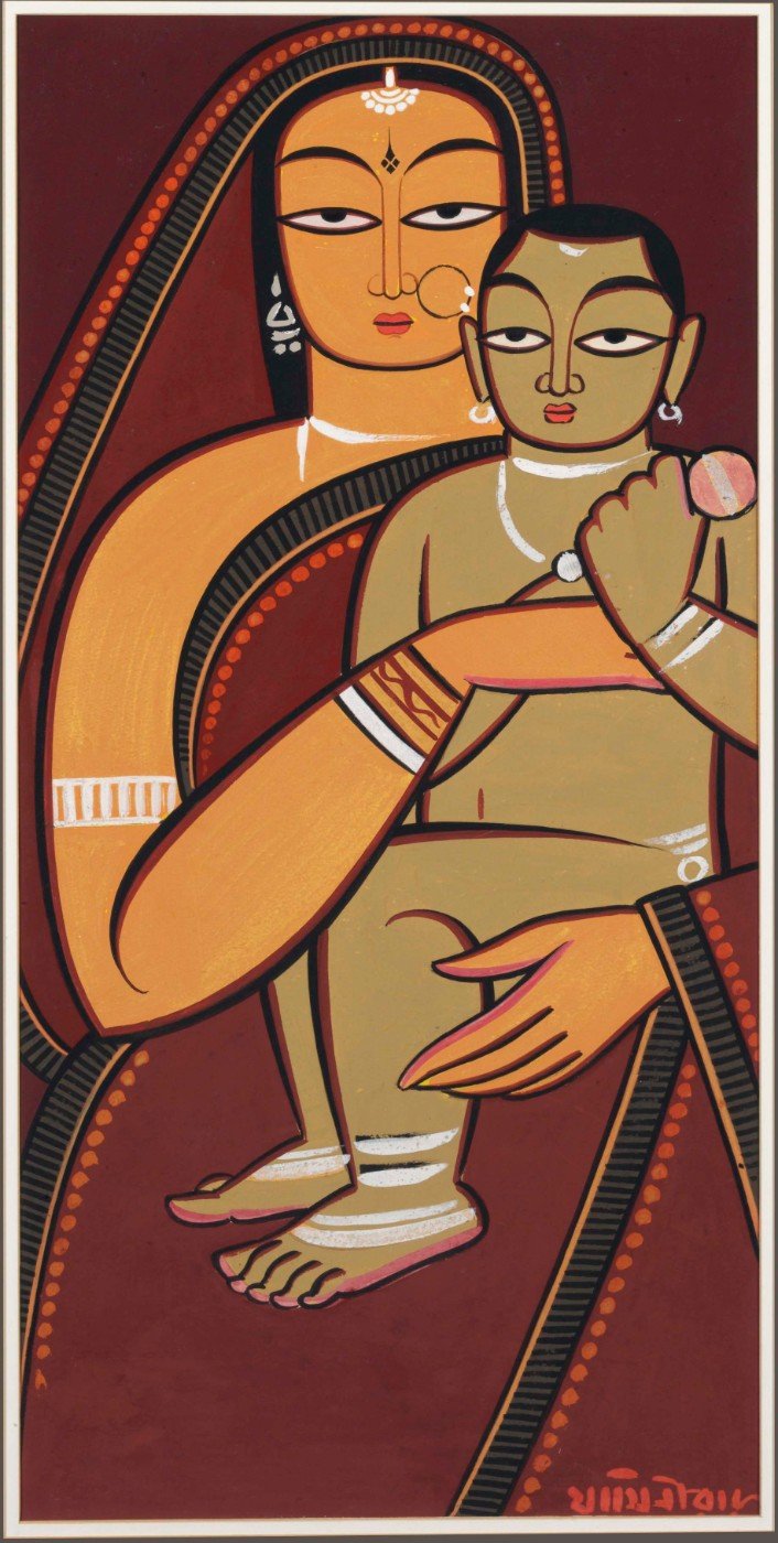 Mother and Child - Art Prints by Jamini Roy | Buy Posters, Frames ...
