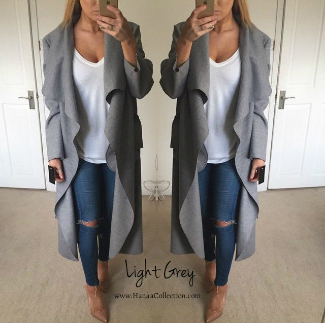 waterfall coat zara