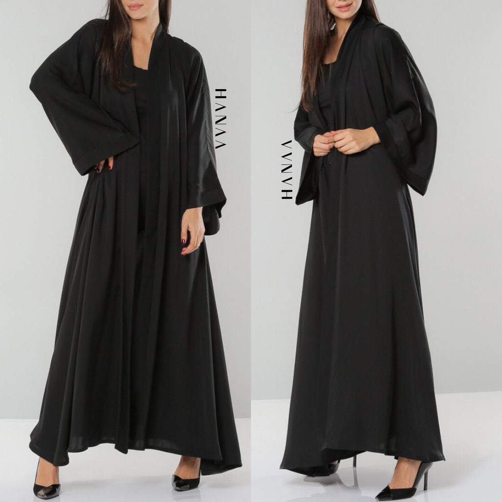 plain black abaya