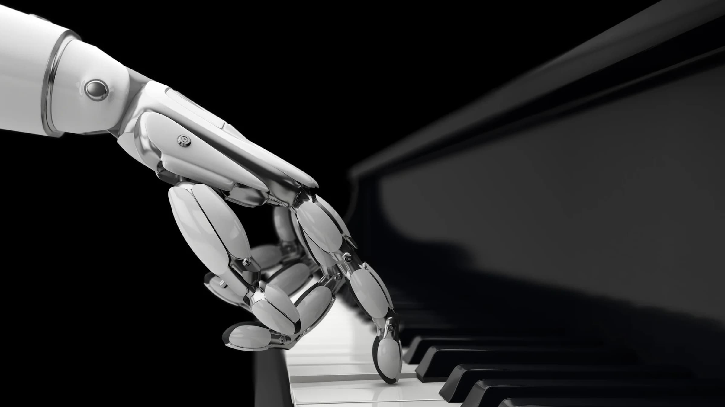 Robot playing piano