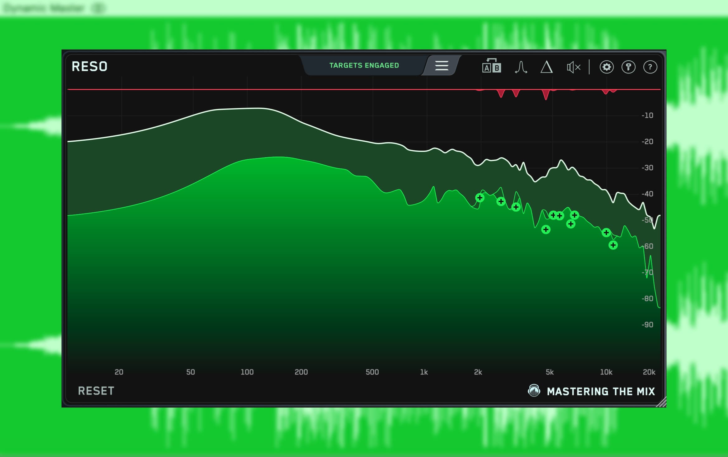 Solve resonances when mastering