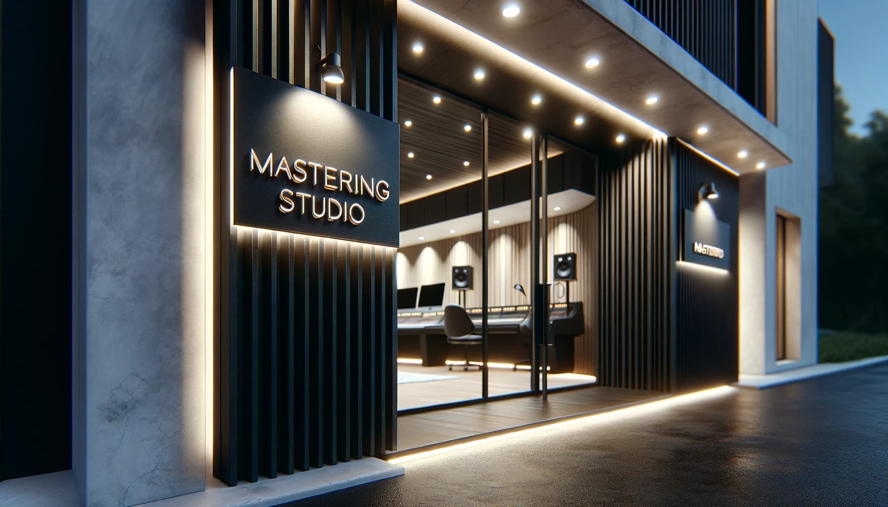 Pro mastering studio architecture