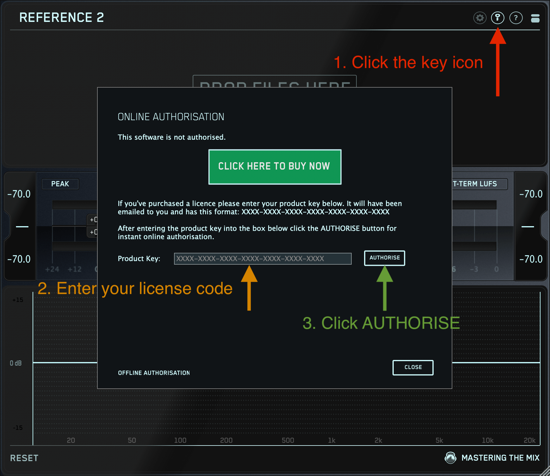 Authorise Mastering The Mix Plugin