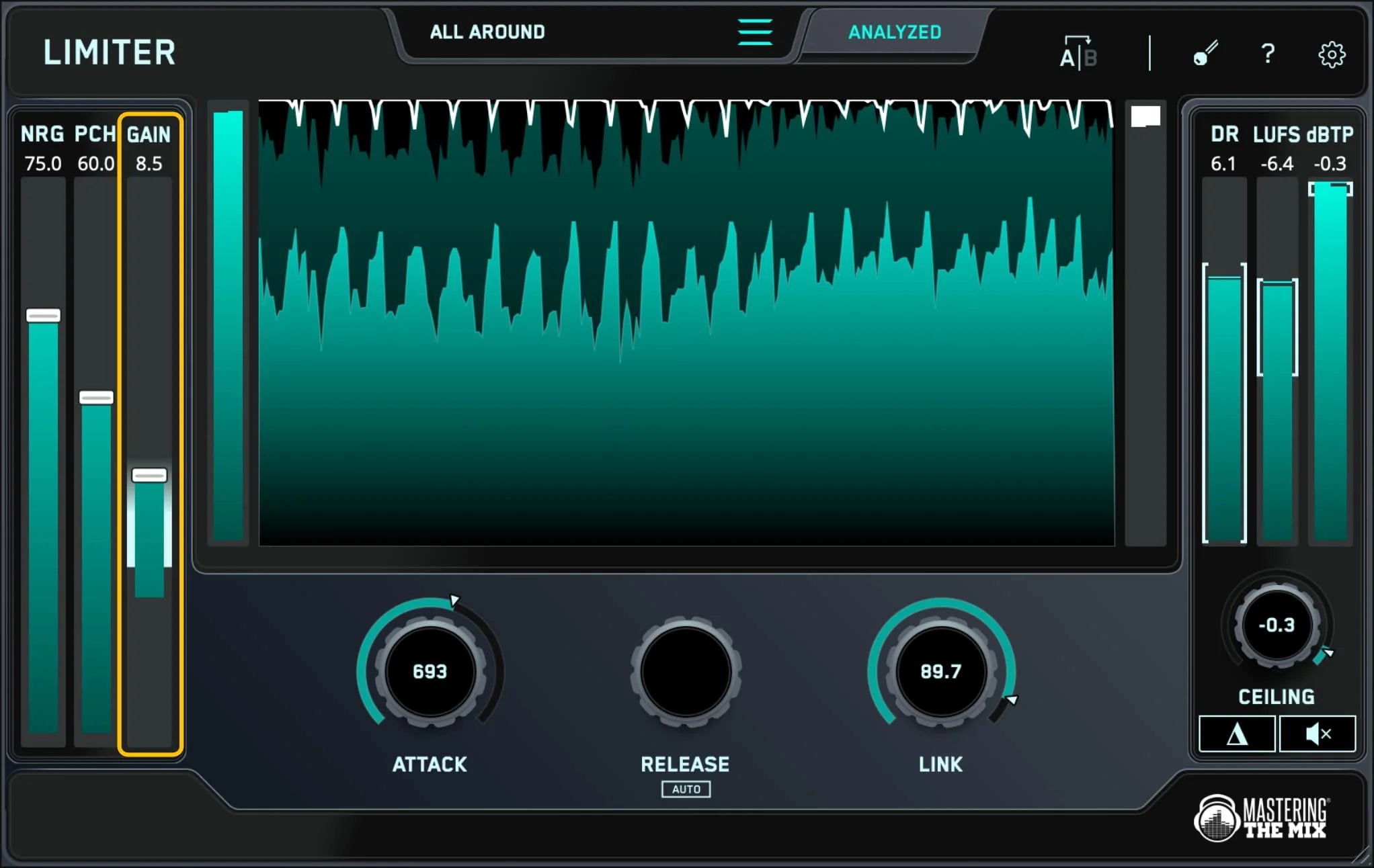 input gain in LIMITER