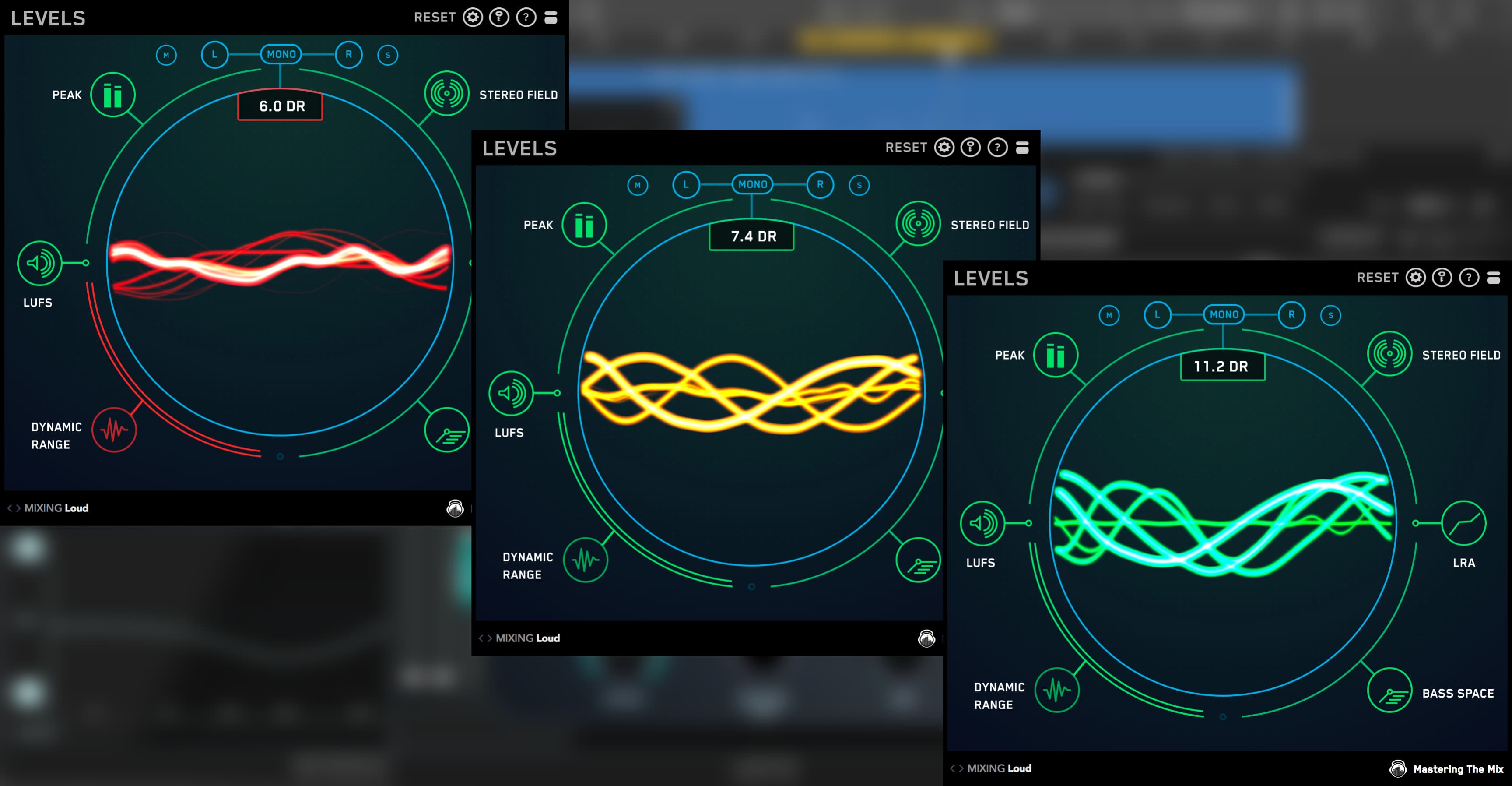 LEVELS dynamic range meter