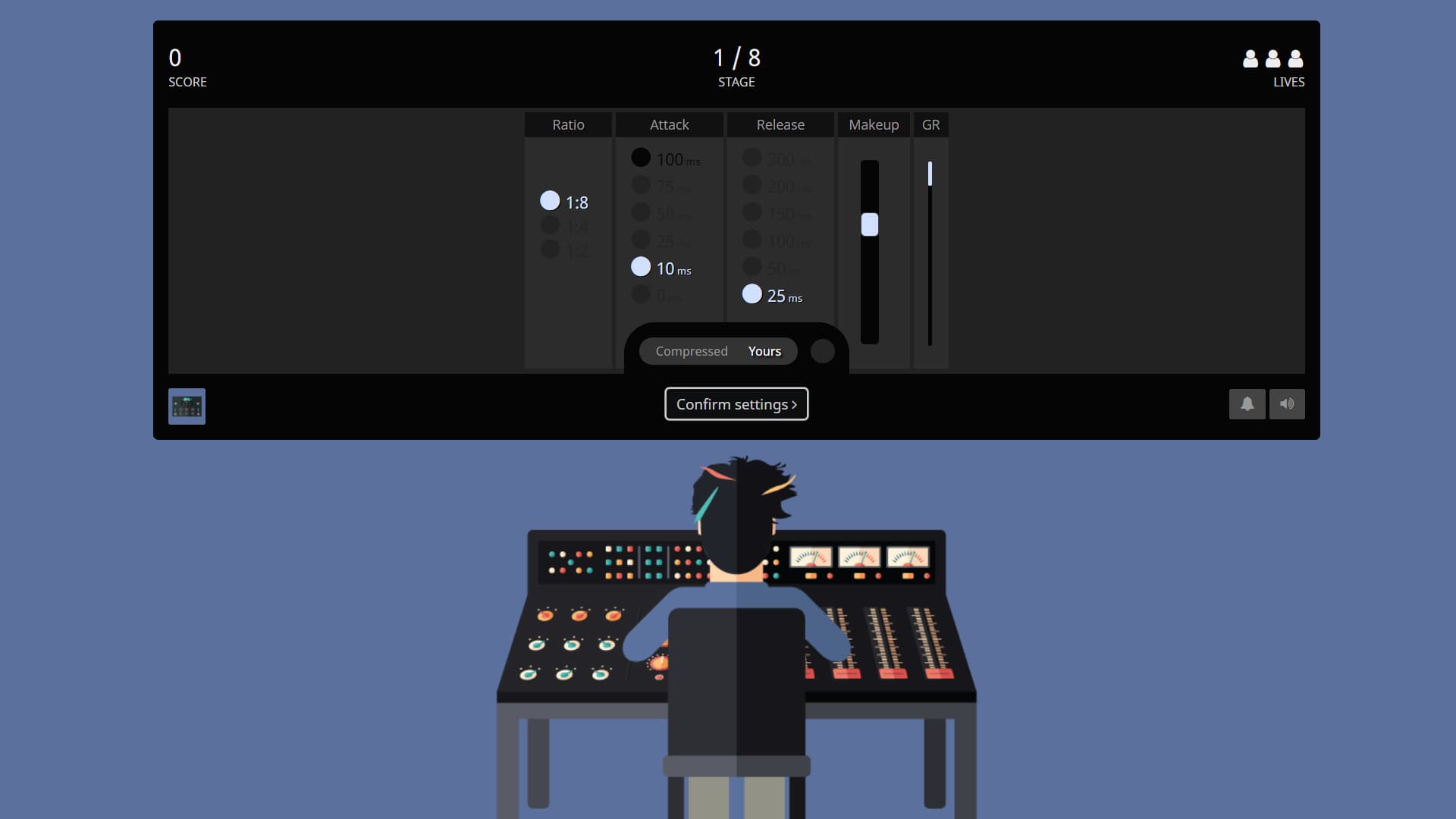 Train your ears to hear subtle compression