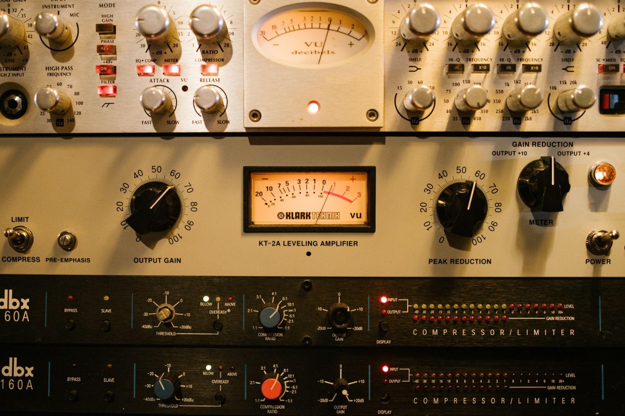 Classic analogue outboard gear for audio professionals