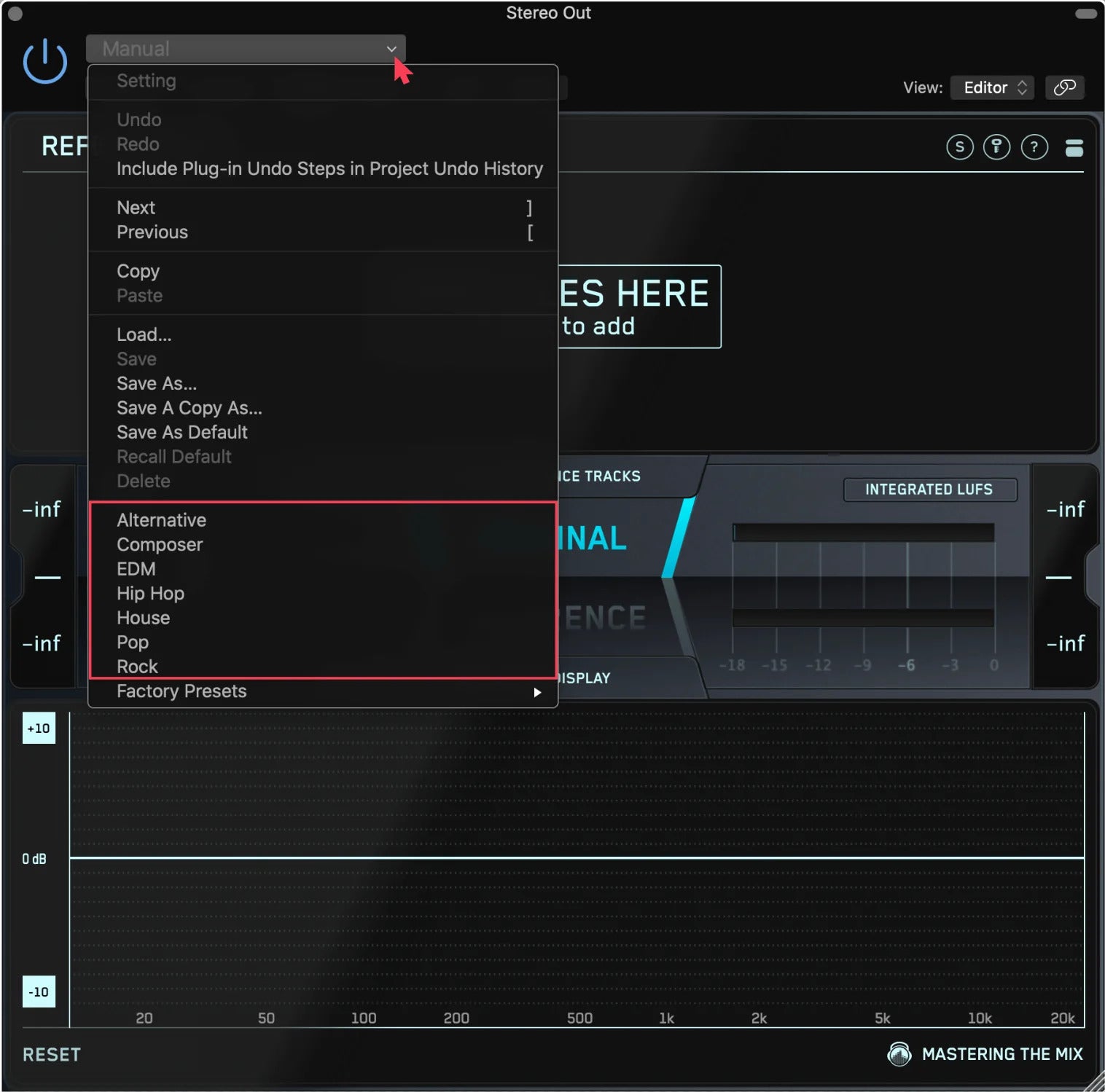 Create Your Own User Presets