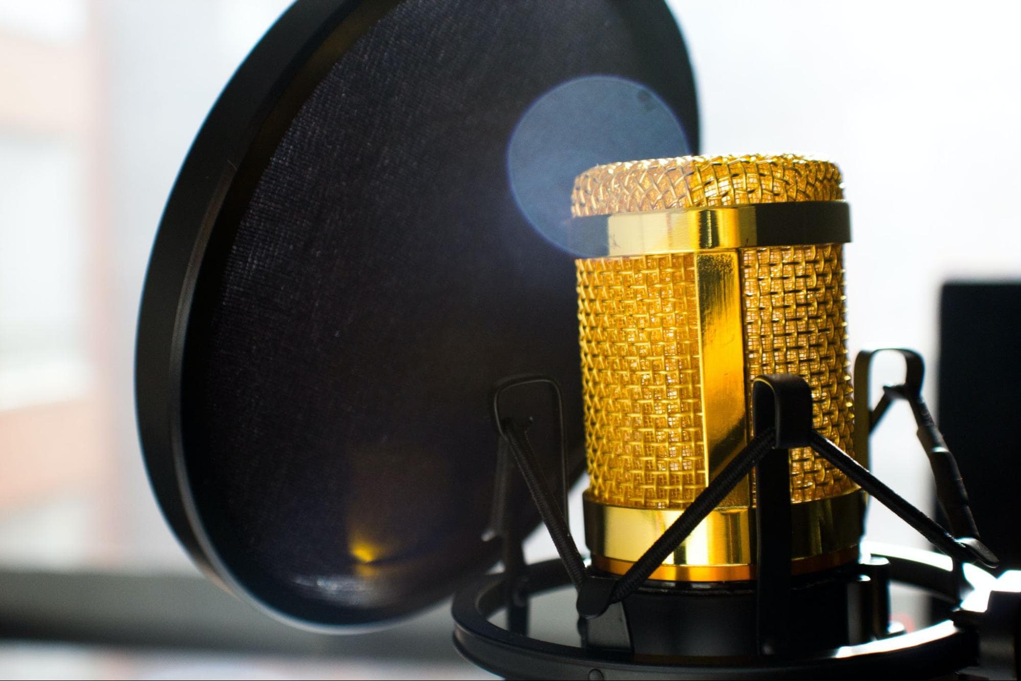 Golden microphone