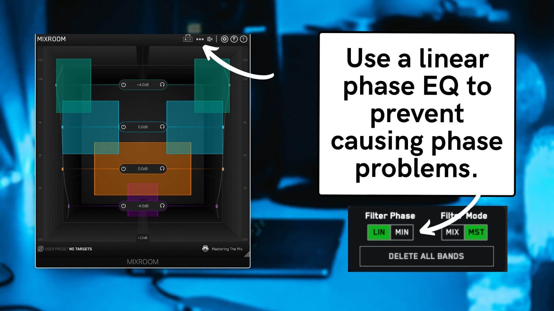 Use a Linear Phase EQ